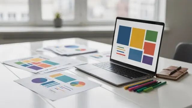 Analyse von Kundensegmenten am Laptop mit Diagrammen zur Identifikation profitabler Kunden