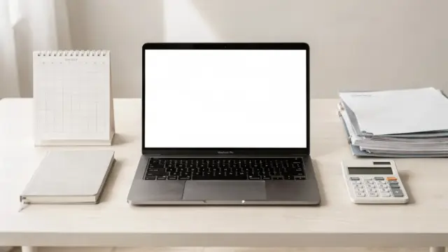 Homeoffice mit Kalender und Unterlagen zum Thema Mindesturlaub bei nebenberuflicher Selbstständigkeit
